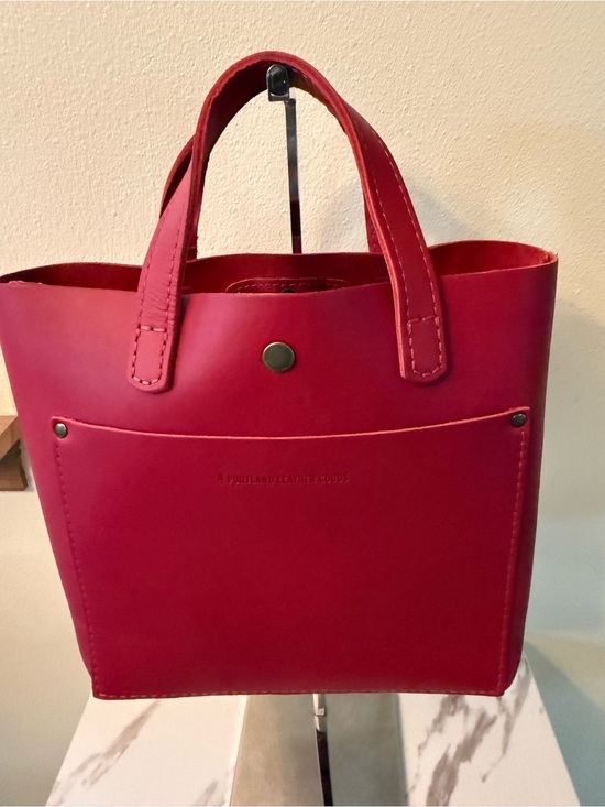 portland leather goods Handbags - Portland Leather Mini Crossbody, Ruby Classic Tote, NWT